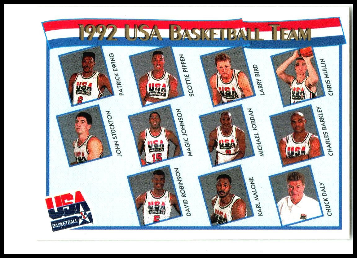 1991-92 Hoops McDonald's #62 1992 USA Basketball Team USA