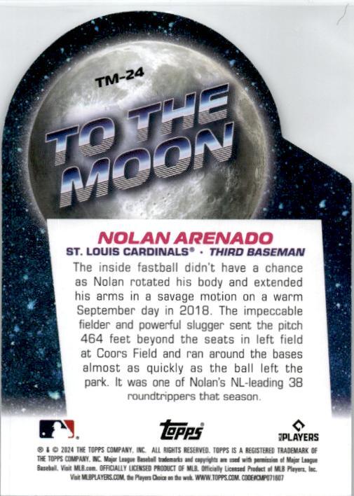 2024 Topps Big League To the Moon Die Cuts #TM-24 Nolan Arenado Cardinals
