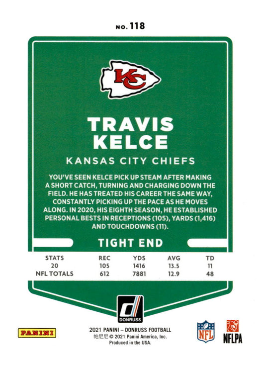 2021 Donruss #118 Travis Kelce