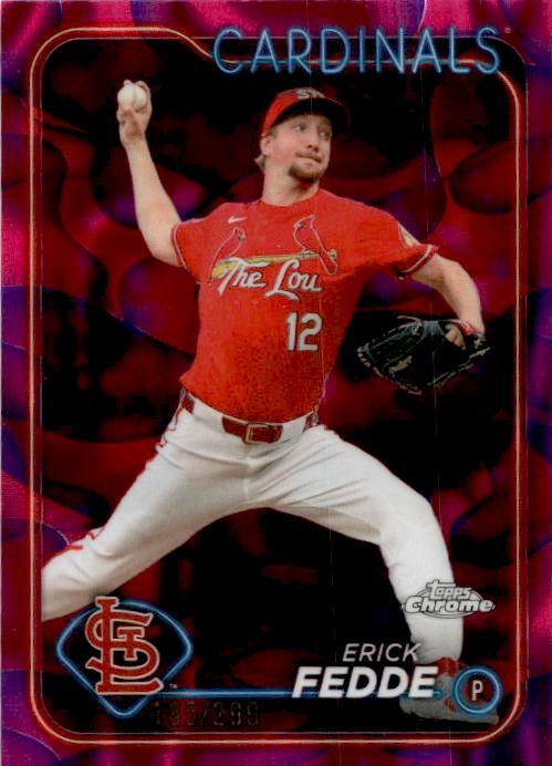2024 Topps Chrome Update Purple Lava Lamp Refractors #USC47 Erick Fedde /299