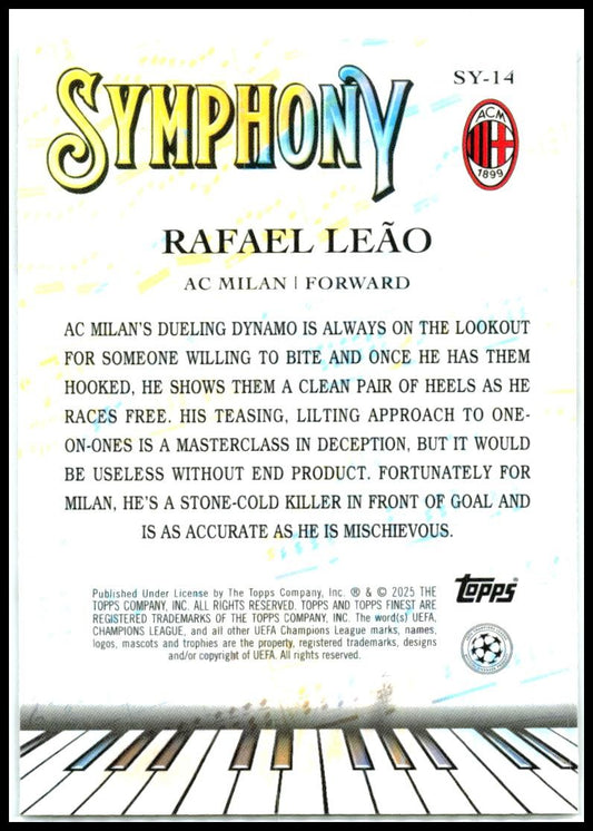 2024-25 topps finest uefa Symphony #SY-14 Rafael Lead