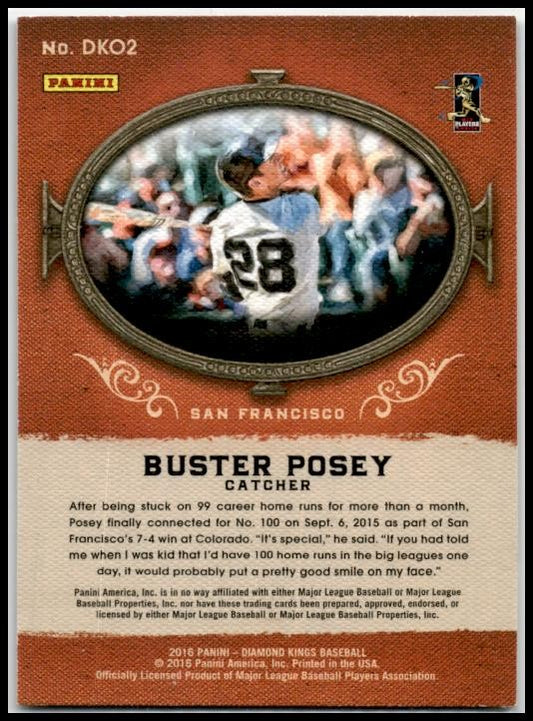 2016 Panini Diamond Kings DK Originals #DKO2 Buster Posey San Francisco Giants