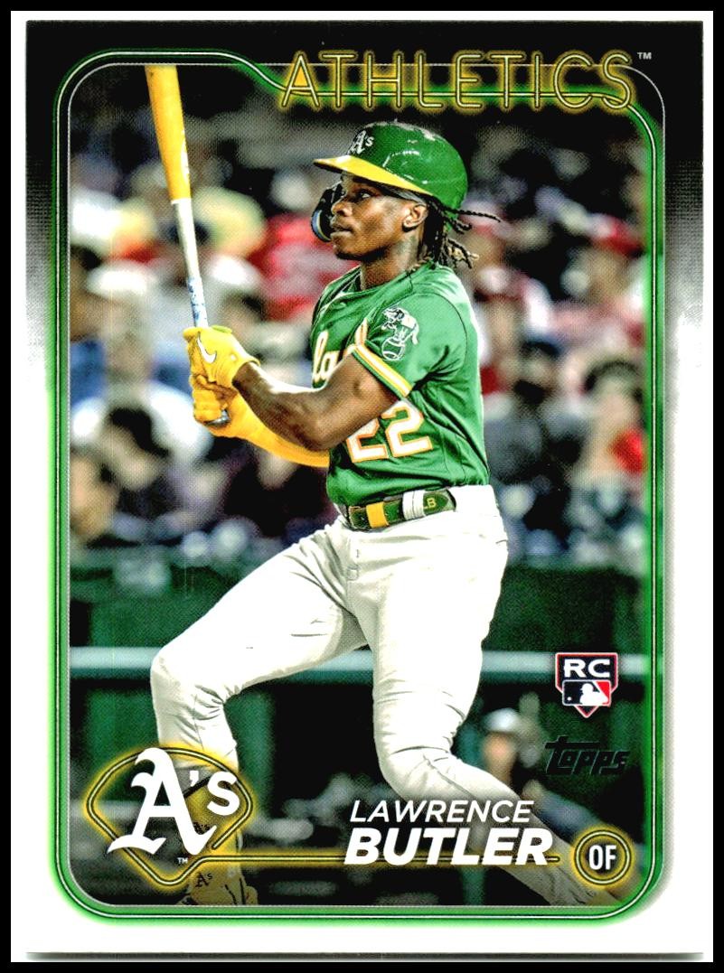 2024 Topps #676 Lawrence Butler Rookie Oakland Athletics