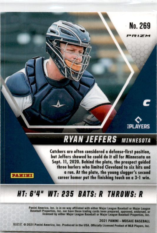 2021 Panini Mosaic Pink Camo #269 Ryan Jeffers Minnesota Twins