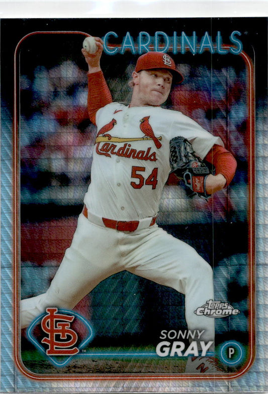2024 Topps Chrome Prism Refractors #143 Sonny Gray St. Louis Cardinals
