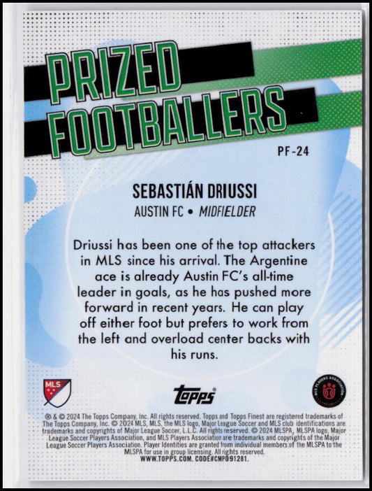 2024 Finest MLS #PF-24 Sebastián Driussi Prized Footballers