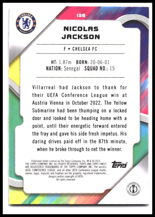 2024-25 Finest UEFA Club Competitions #138 Nicolas Jackson