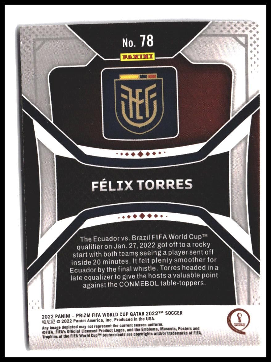 Felix Torres #78 2022 Panini Prizm FIFA World Cup Qatar Rookie RC