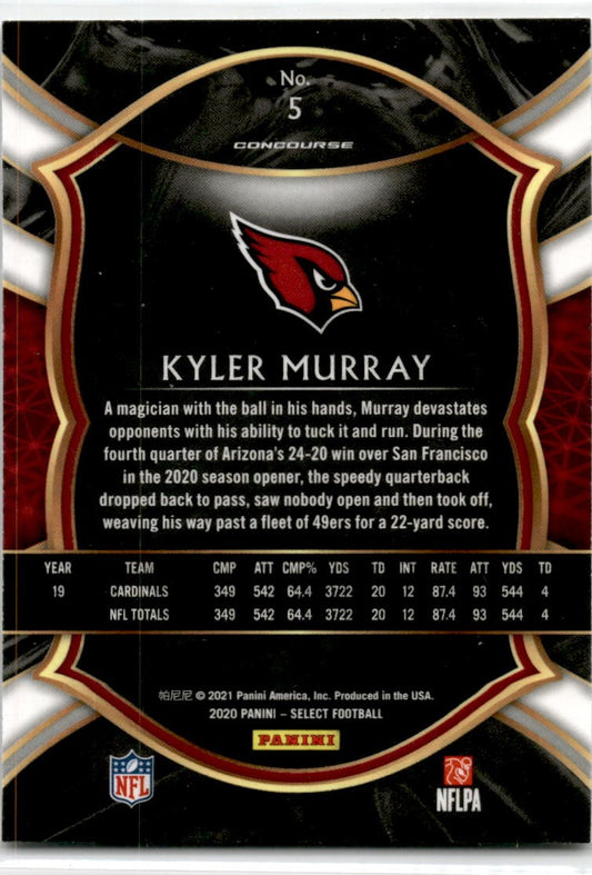 2020 Panini Select #5 Kyler Murray Arizona Cardinals