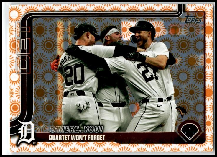 2025 Topps Holiday Suns #491 C'mere, you! Detroit Tigers