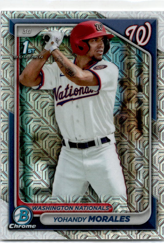 2024 Bowman Chrome Mega #17 Yohandy Morales Washington Nationals