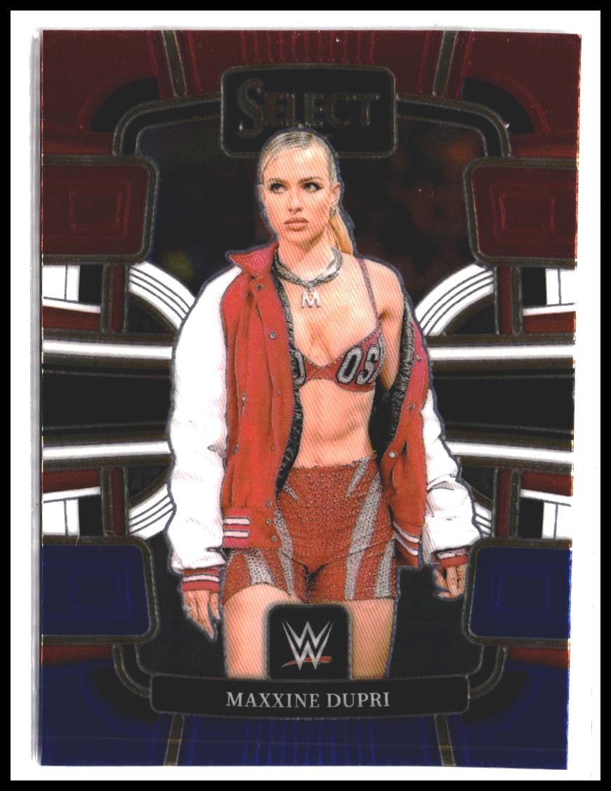 Maxxine Dupri #2 2024 Panini Select WWE Red and Blue