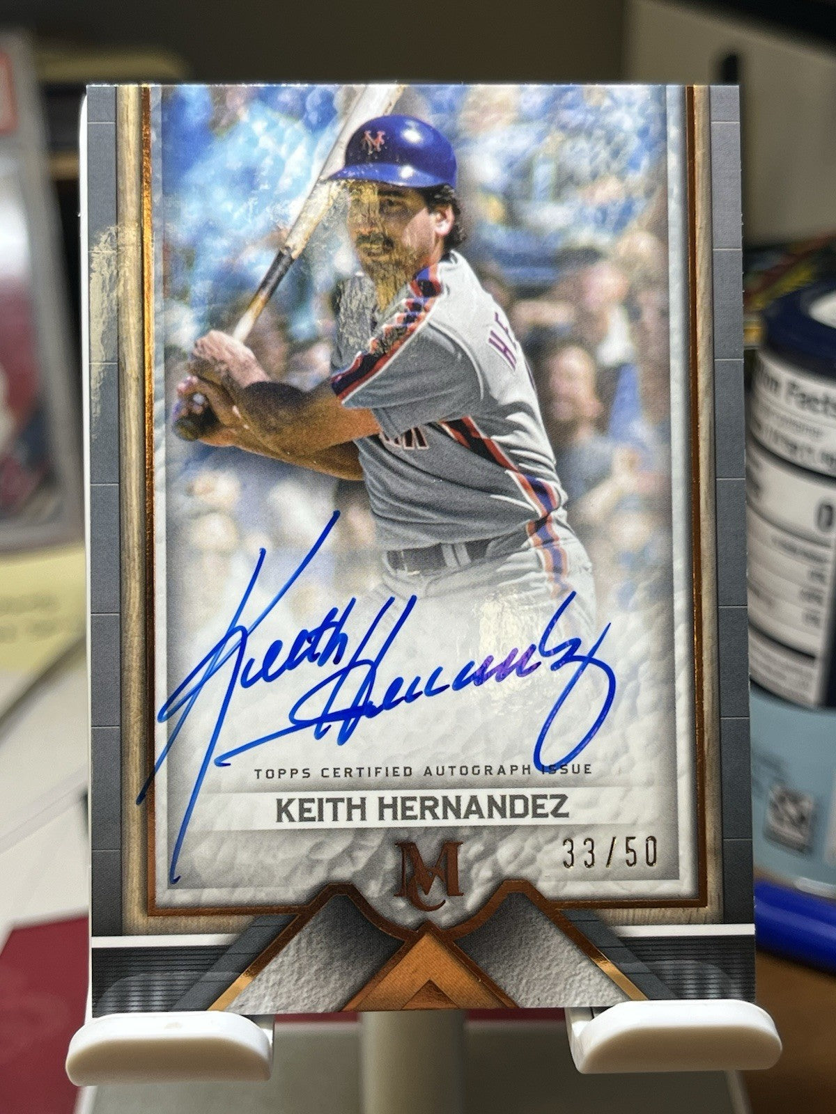 2023 Topps Museum Collection Archival Auto AA-KH Keith Hernandez Auto /99 Mets