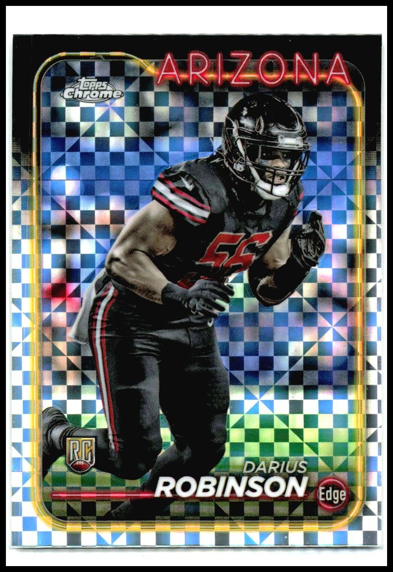 2024 Topps Chrome X-Fractor #289 Darius Robinson Rookie Arizona Cardinals