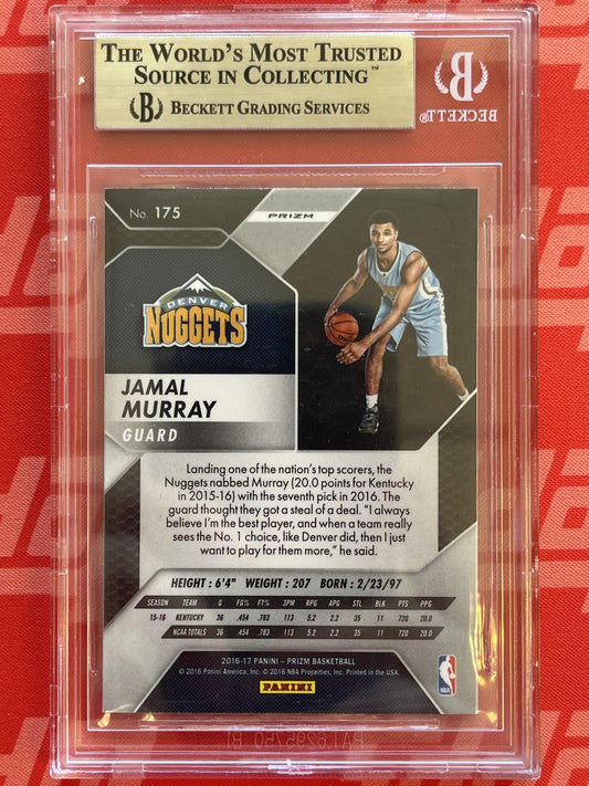 2016-17 Panini Prizm Silver #175 Jamal Murray Rookie Nuggets BSG 9.5 Gem Mint