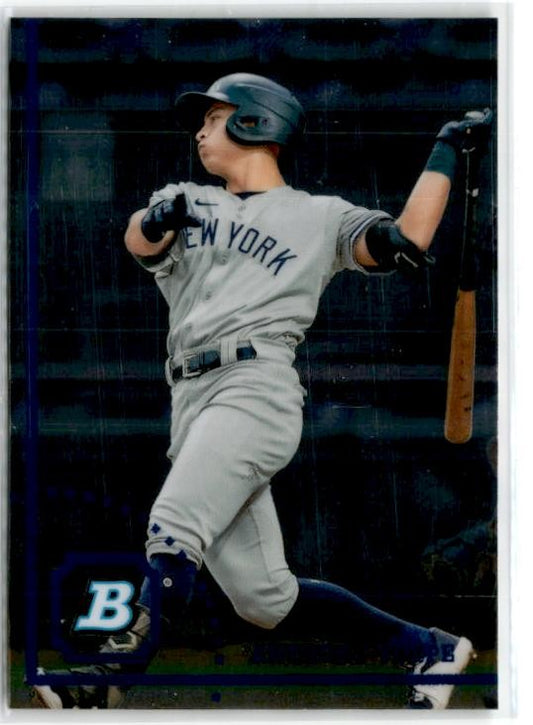 2022 Bowman Heritage Chrome Prospects #BHPC-3 Anthony Volpe New York Yankees