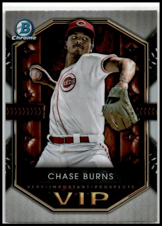 2025 Bowman Very Important Prospects #VIP-7 Chase Burns Cincinnati Reds