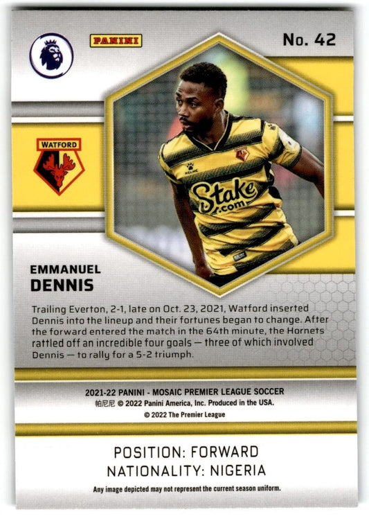 2022 Mosaic Emmanuel Dennis Rookie Watford