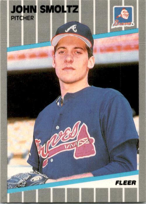 1989 Fleer #602 John Smoltz Rookie Atlanta Braves