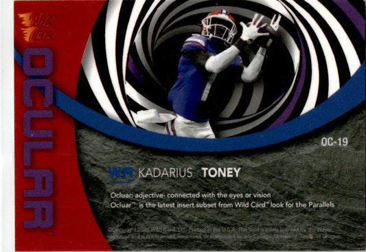 2021 Wild Card Alumination Ocular #OC-19 Kadarius Toney Cleveland Browns