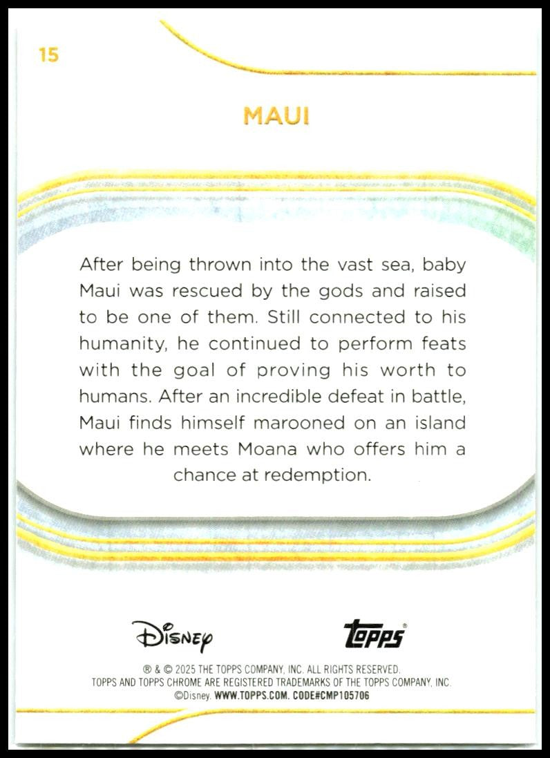 2025 Topps Chrome Disney #15 Maui