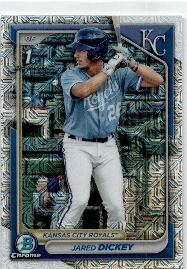 2024 Bowman Chrome Mojo Refractors #BCP-19 Jared Dickey Kansas City Royals