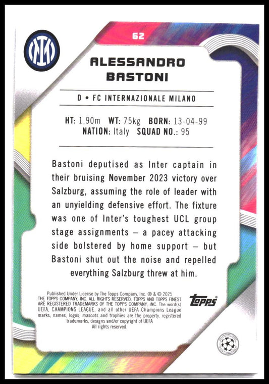 Alessandro Bastoni #62 2024-25 Finest UEFA Club Competitions