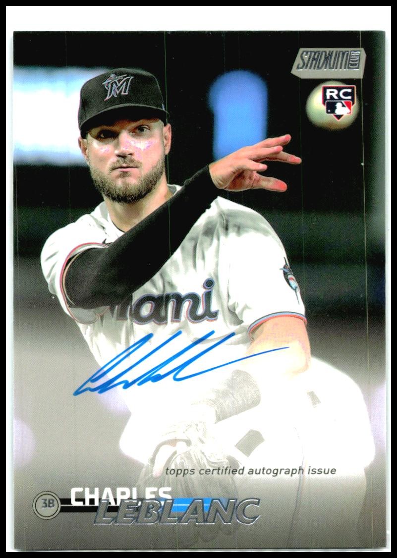 2023 Stadium Club Autographs #SCBA-CL Charles Leblanc Auto Miami Marlins