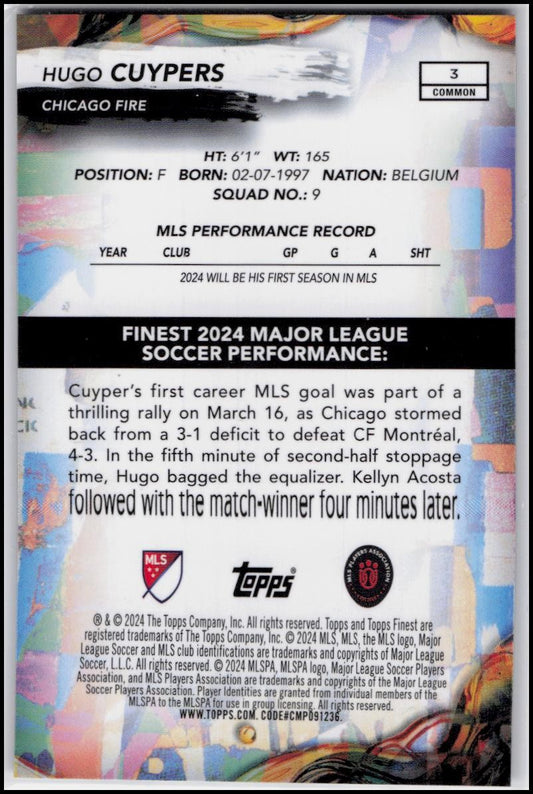 2024 Finest MLS #3 Hugo Cuypers