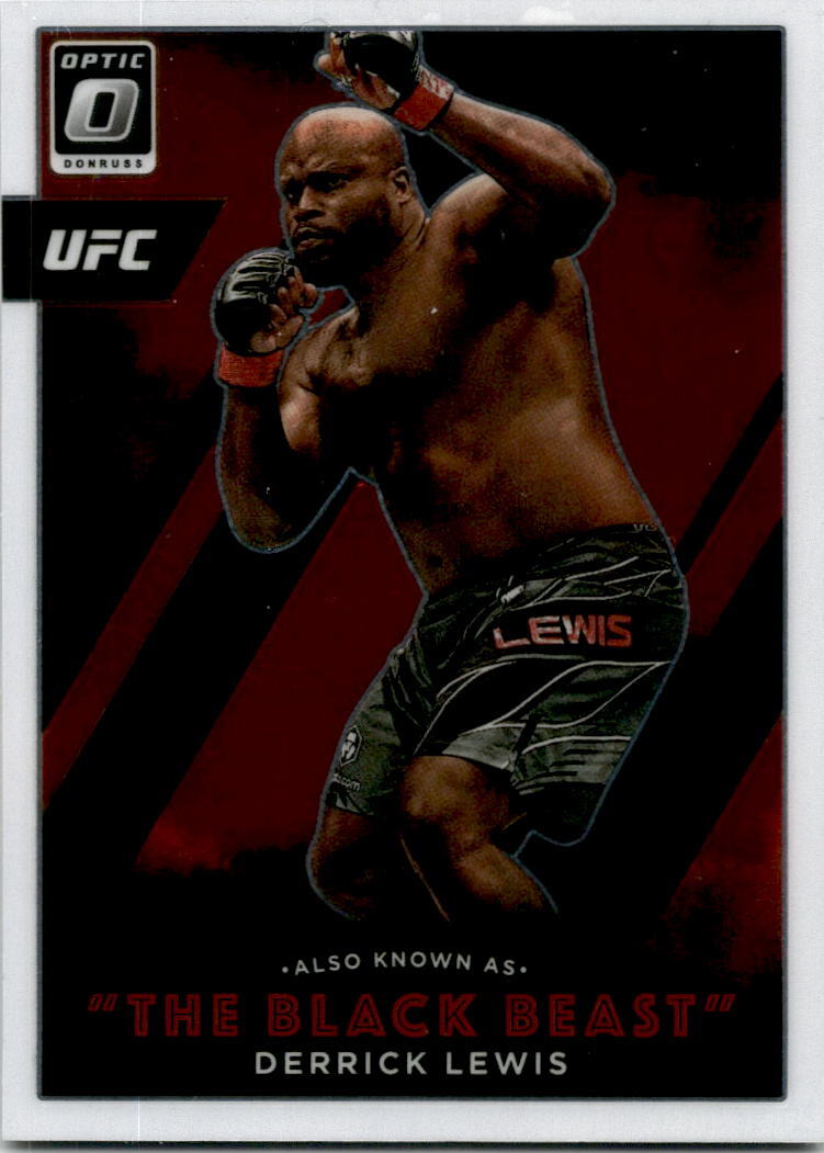 2022 Donruss Optic UFC Also Know As The Black Beast #16 Derrick Lewis