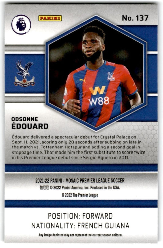 2022 Mosaic ODsonne Edouard Rookie Crystal palace #137