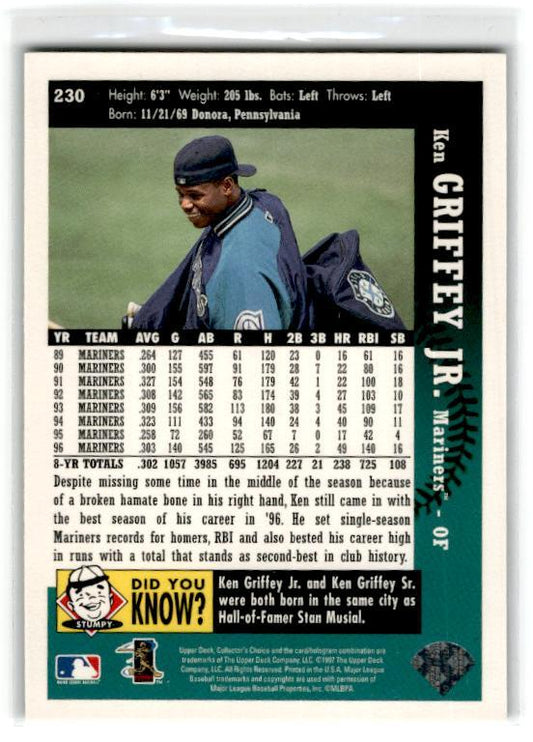 1997 Collector's Choice Seattle Mariners #SM2 Ken Griffey Jr.