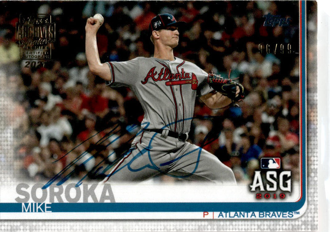 2021 Archives Signatures #US20 Mike Soroka Atlanta Braves