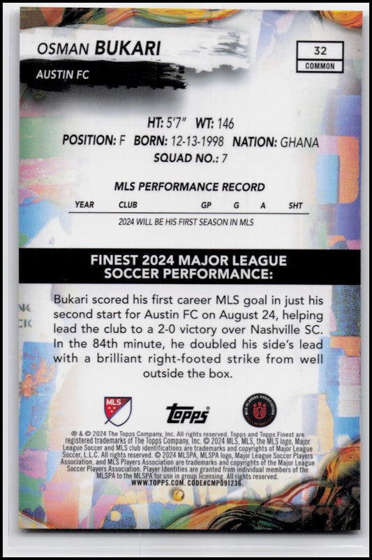2024 Finest MLS #32 Osman Bukari