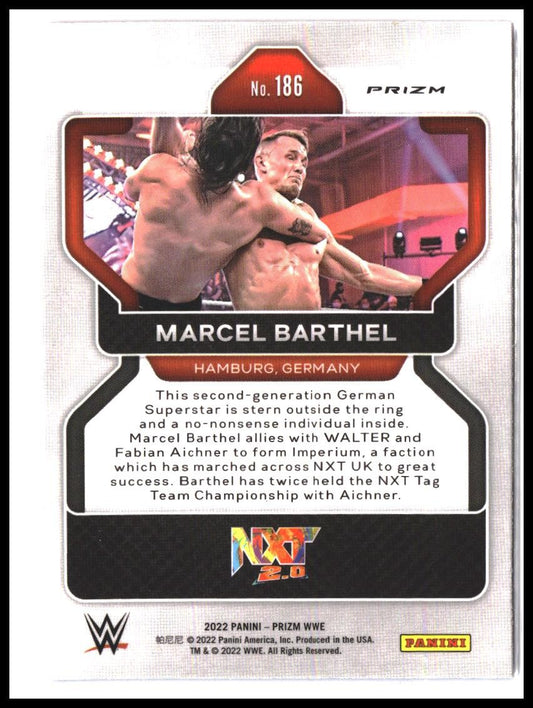 Marcel Barthel #186 2022 Panini Prizm WWE Red, White and Blue