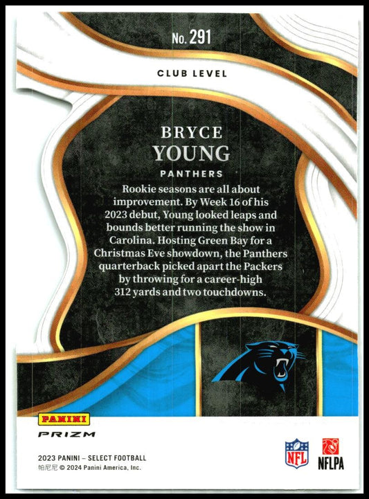 2023 Select Red and Yellow Prizms Die Cuts #291 Bryce Young Rookie Panthers