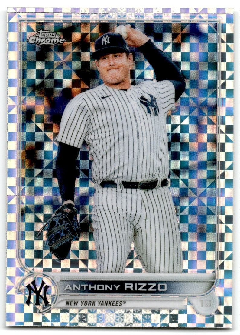 2022 Topps Chrome x-fractor Anthony Rizzo New York Yankees #73