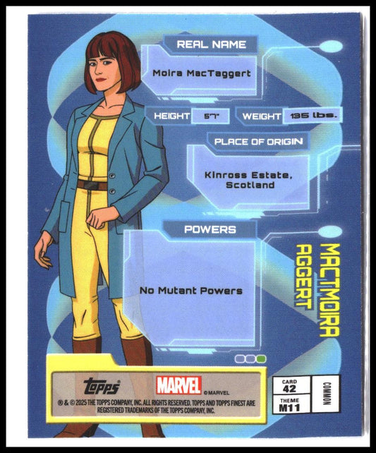 Moira MacTaggert #42 2025 Topps Finest X-Men '97