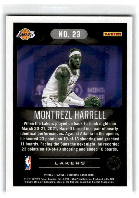 2020-21 Panini Illusions #23 Montrezl Harrell Los Angeles Lakers