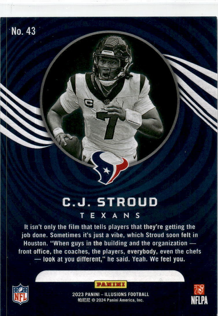 2023 Panini Illusions Emerald Trophy Collection #43 C.J. Stroud Houston Texans
