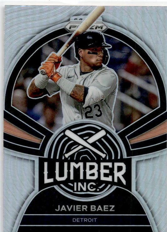 2022 Panini Prizm Lumber Inc. Silver Prizm #LI-1 Javier Baez Detroit Tigers