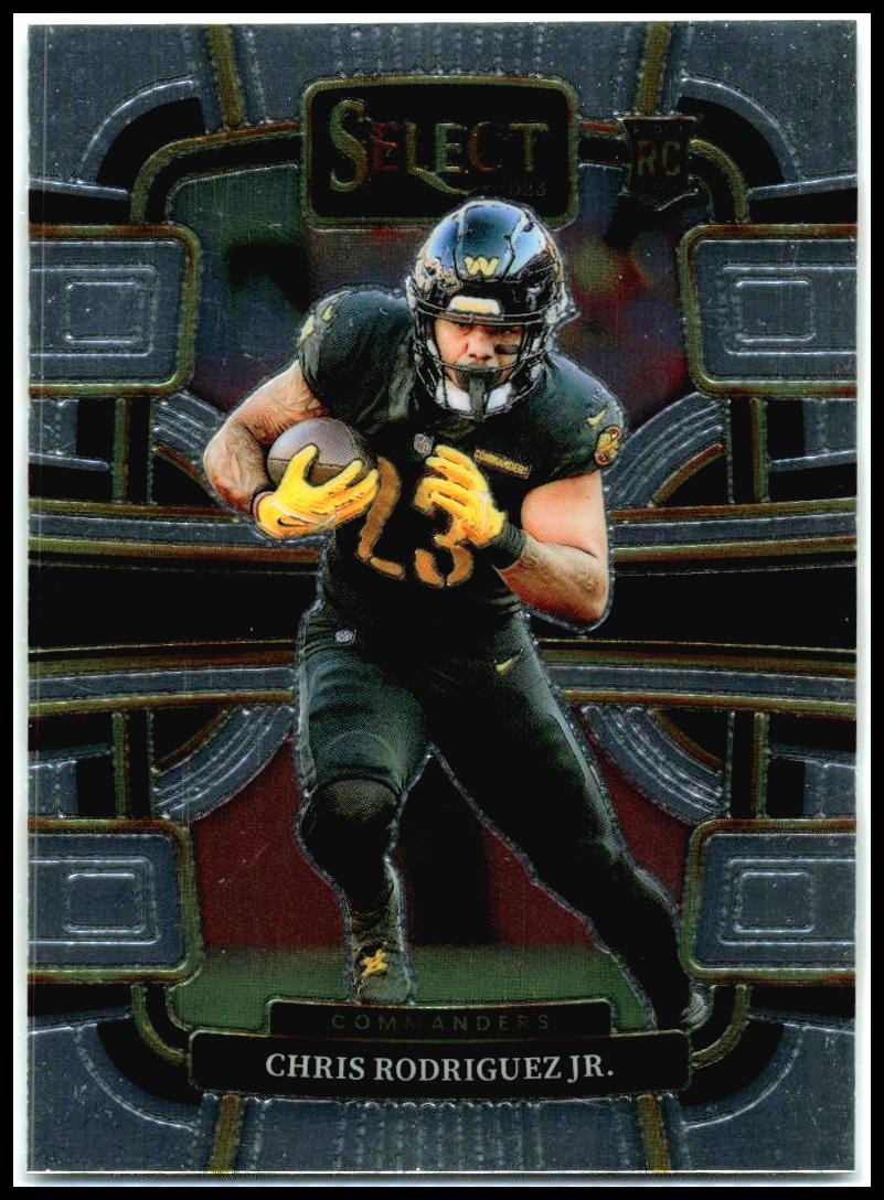 2023 Panini Select #100 Chris Rodriguez Jr. Rookie Washington Commanders