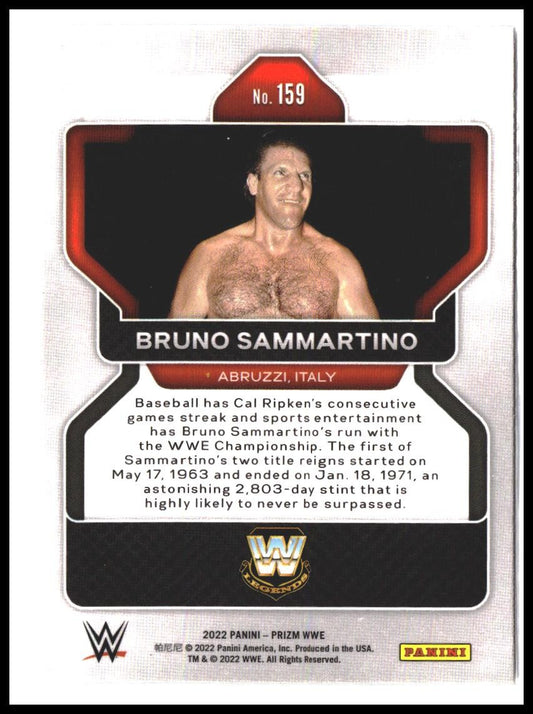 Bruno Sammartino #159 2022 Panini Prizm WWE