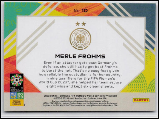 2023 Donruss FIFA Women's World Cup #10 Merle Frohms Field Vision