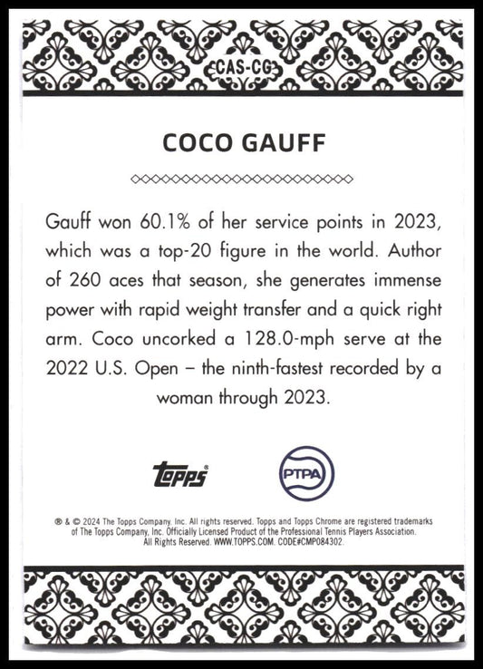 2024 Topps Chrome #CAS-CG Coco Gauff Aces