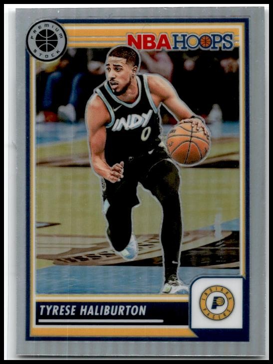 2023-24 Hoops Premium Stock Silver Prizm #201 Tyrese Haliburton Indiana Pacers