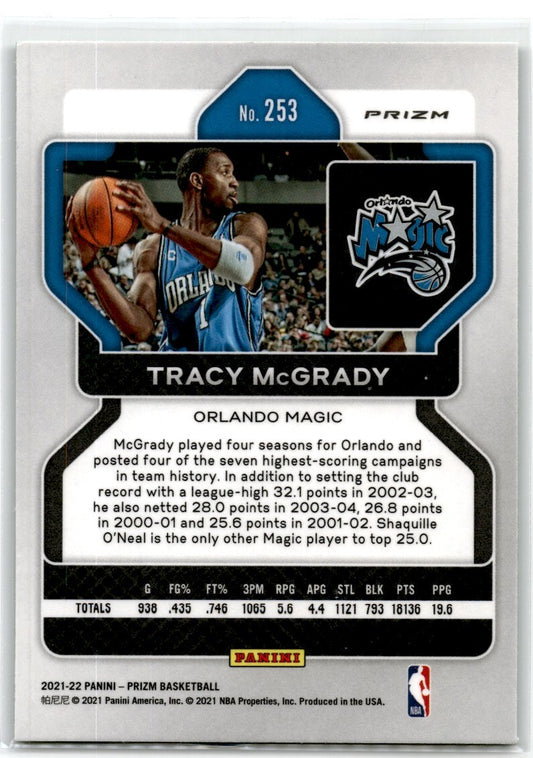 2021 Prizm Green Tracy McGrady Orlando Magic #253