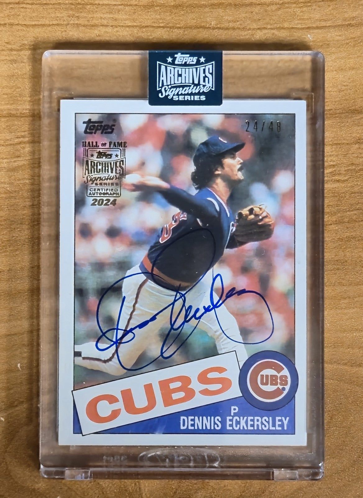 2024 Topps Archives Signature Dennis Eckersley Auto #/48