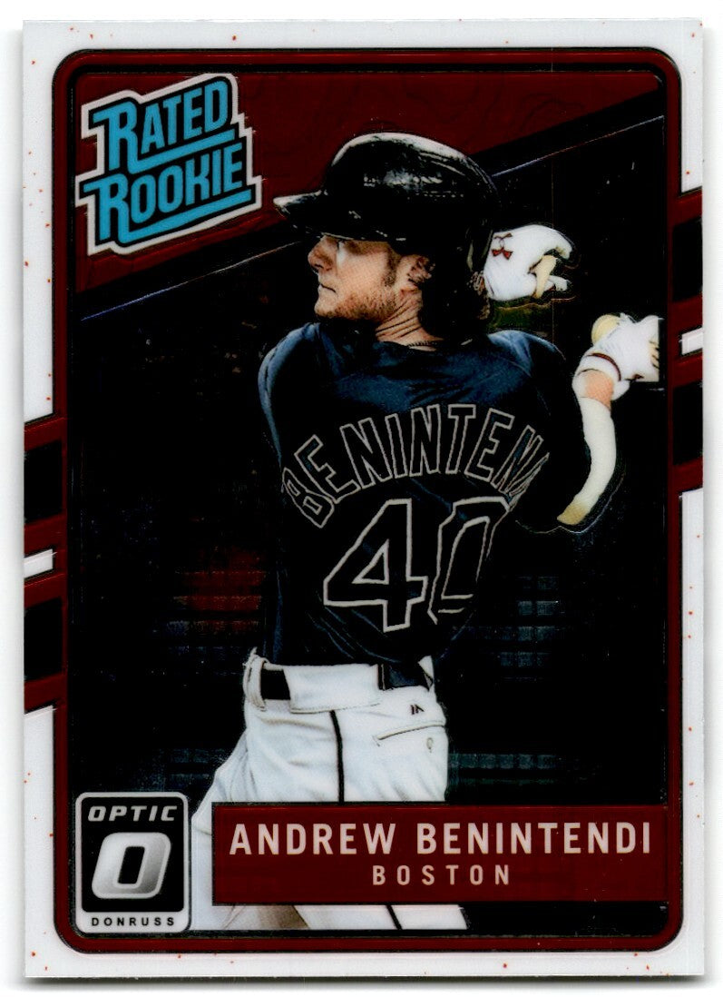 2017 Donruss Optic Rated Rookie Andrew Benintendi Rookie Boston Red Sox #34