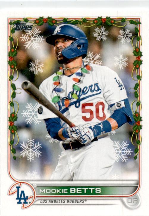 2022 Topps Holiday #HW176c Mookie Betts Los Angeles Dodgers